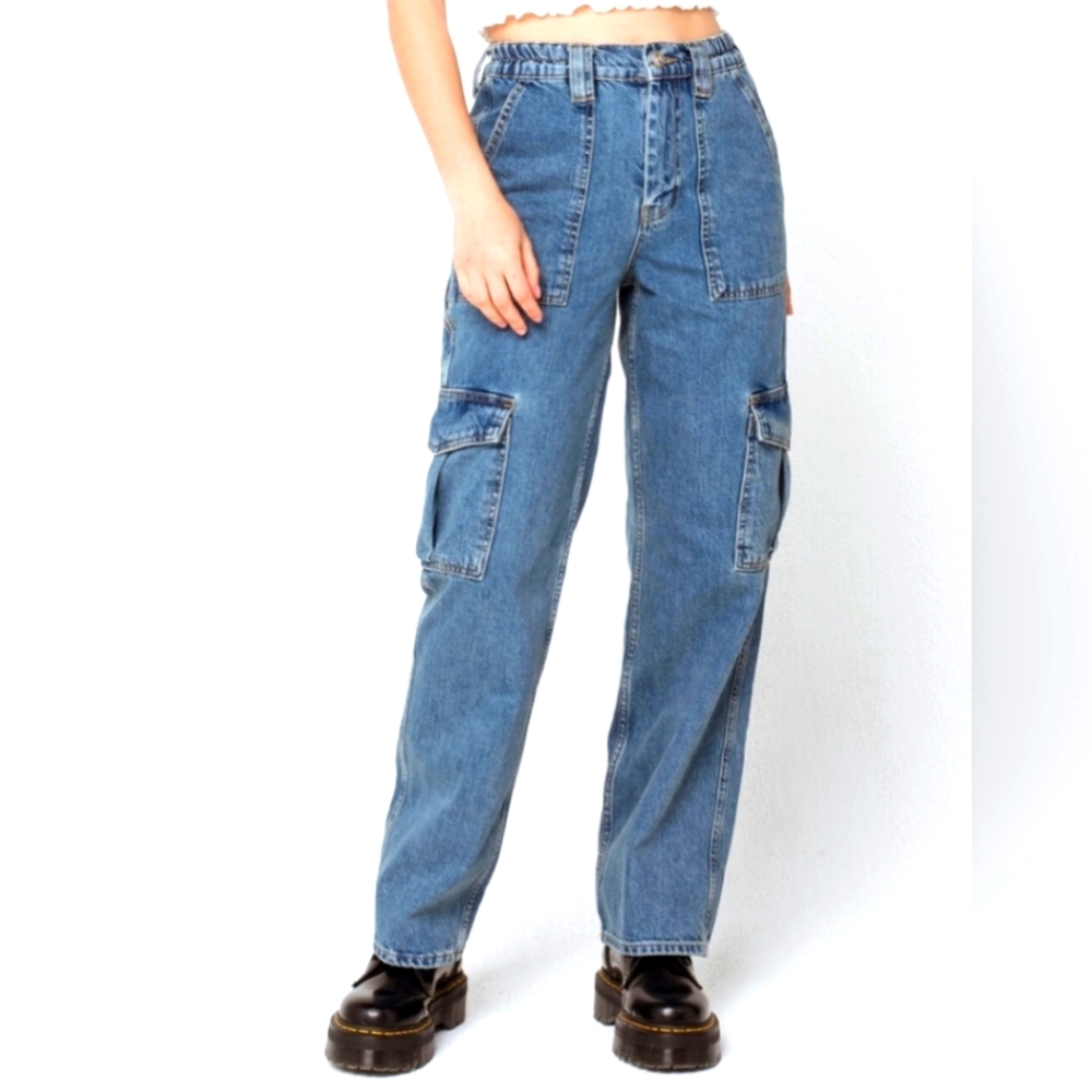 Urban Outfitters BDG Blue High Rise Baggy Skater Jeans sz 27